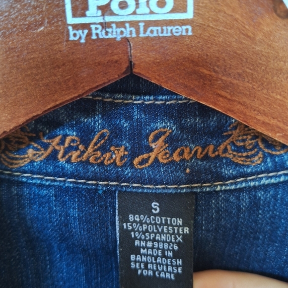 Y2K Vintage Kikit Jeans Denim Embroidered Blazer. Womens size S - Picture 2 of 5